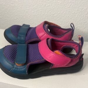 Teva- Vibrant Pink and Purple Kids Sandals- little girl Size 13